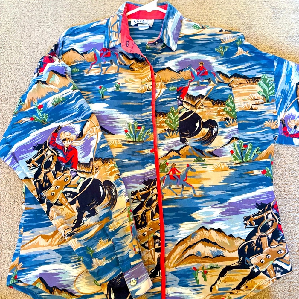 Vintage Western Button Down Shirt 🤠 🐴 - Picture 4 of 12